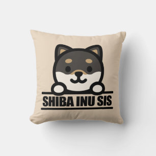 Coussin SHIBA INU SIS - Conception de sœur Shiba Inu migno