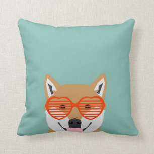 Coussin Shiba Inu verres chien de mignons shiba inu cadeau