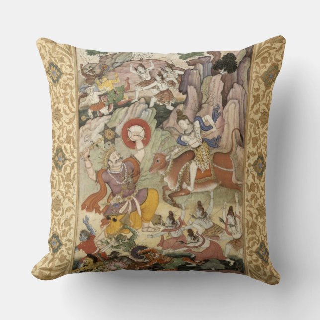 Coussin Shiva tuant le démon Andhaka, c.1585-90 (Recto)