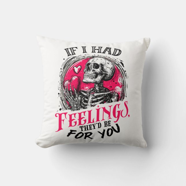 Coussin Si j'avais des sentiments Ils seraient pour toi (Recto)