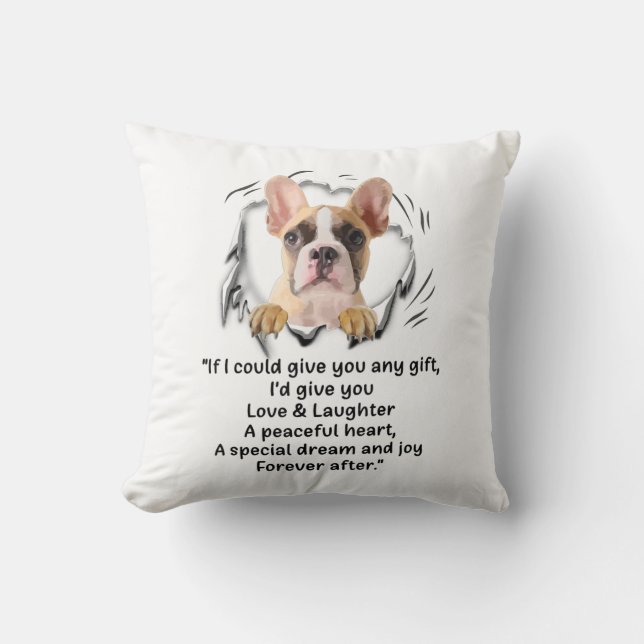 Coussin Si Je Pouvais Vous Donner N'Importe Quel Amusant P (Recto)