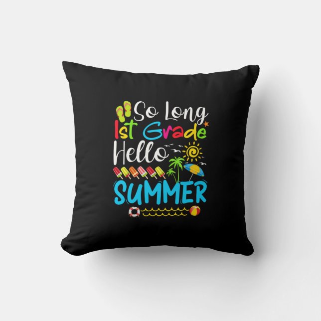 Coussin Si Long 1E Année Bonjour Été Dernier Jour De L'Éco (Recto)