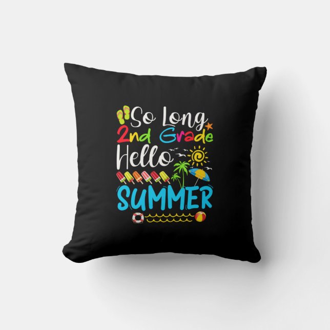 Coussin Si Long 2E Année Bonjour Été Dernier Jour De L'Éco (Recto)