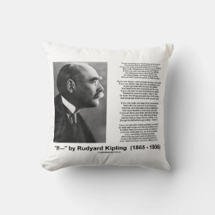 Coussin "Si" par Rudyard Kipling (poème inspiré)