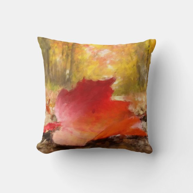 Coussin Si une feuille tombe dans une forêt... (Recto)