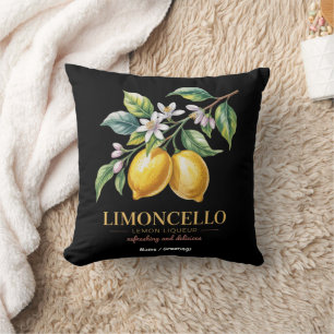 Coussin Sicile Italie Citrons Italiens Frais Siciliens Fiè