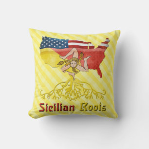 Coussin sicilien américain de racines