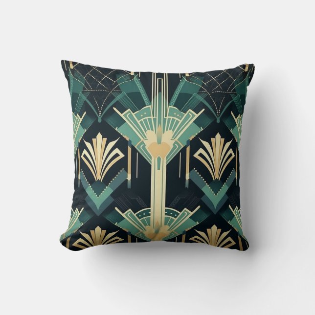 Coussin Siècle 1 - Mélange Motif Art Déco (Recto)