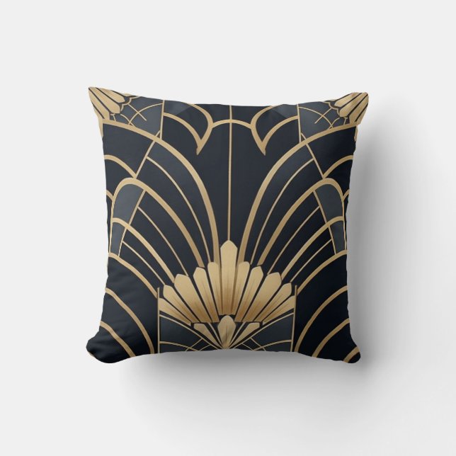 Coussin Siècle 2 - Mélange Motif Art Déco Jeu d'oreiller (Recto)