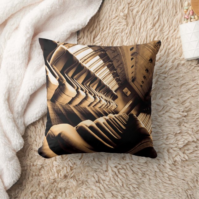 Coussin Sièges de train Sepia (Couverture)