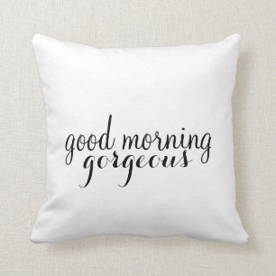 Coussin   sien - bonjour (style 2)