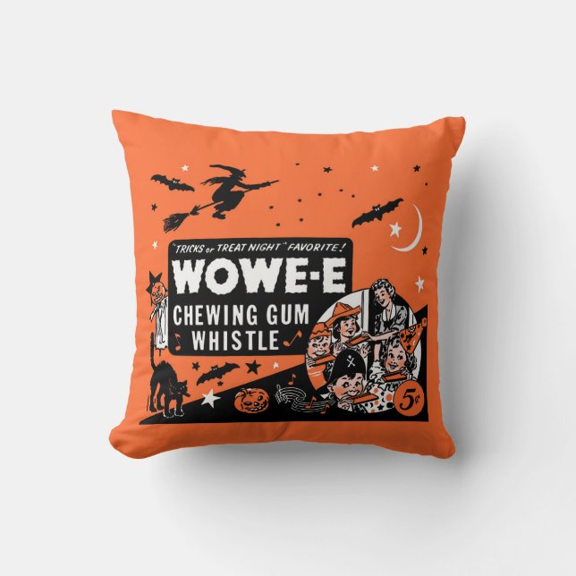 Coussin Sifflement vintage WOWE-E de Halloween de (Recto)