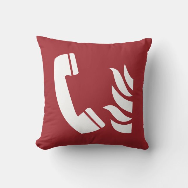 Coussin Signal de sécurité téléphonique d'urgence (Recto)