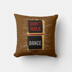Coussin Signal de trafic de danse