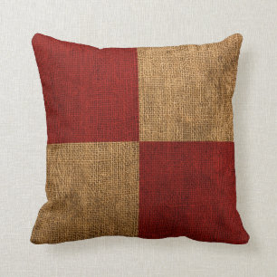 Coussin Signal nautique de la lettre U de drapeau
