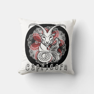 Coussin signe capricorn zodiac design par chennai Indipup