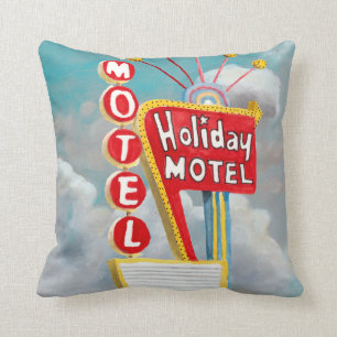 Coussin Signe de motel de vacances