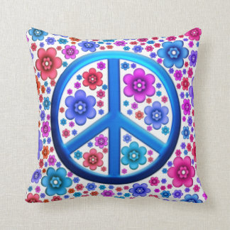 Coussin Signe de paix hippie