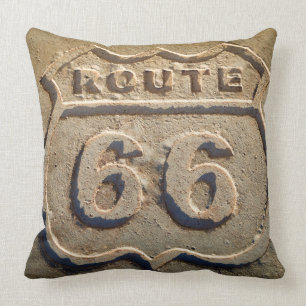 Coussin Signe historique de l'itinéraire 66, Arizona