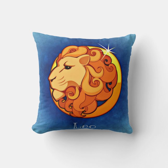 Coussin Signe Lion de zodiaque (Recto)