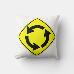 Coussin Signe très amusant classique rond-à-point
