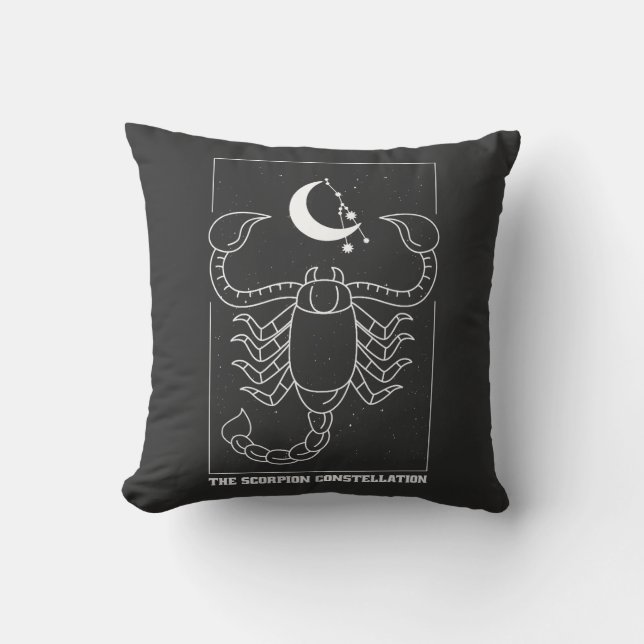COUSSIN SIGNE ZODIAC DE CONSTELLLATION SCORPIO (Recto)