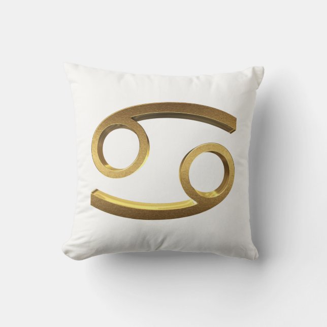 Coussin Signes astrologiques Zodiac Soleil Signal Cancer O (Recto)