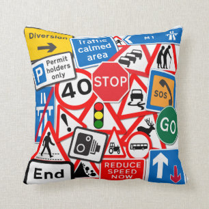 Coussin Signes routiers Cushion