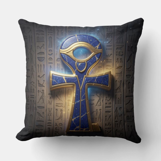 Coussin Signification du symbole Ankh – Clé de la vie (Recto)