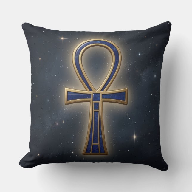Coussin Signification du symbole Ankh – Clé de la vie. (Recto)