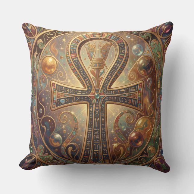 Coussin Signification du symbole de l'Ankh – Clé de la vie (Recto)