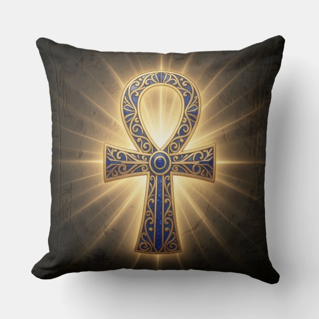 Coussin Signification du symbole de l'Ankh – Clé de la vie (Recto)