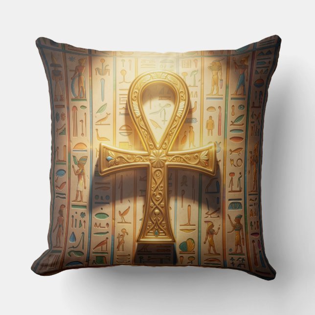 Coussin Signification du symbole de l'Ankh – clé de la vie (Recto)