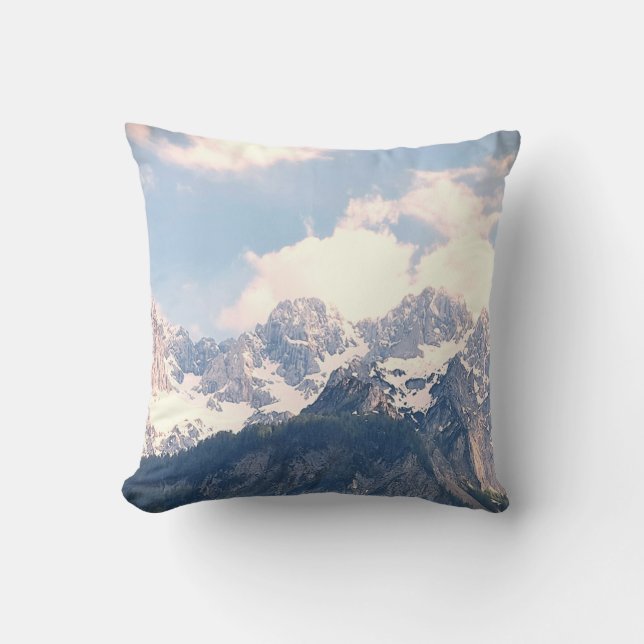 Coussin Silent Story Montagnes Nature Photographie (Recto)