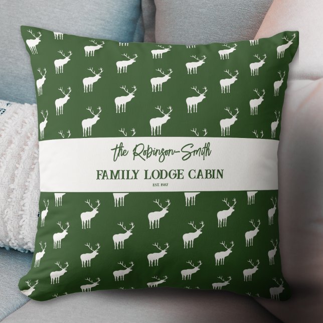 Coussin Silhouette blanche blanche blanche blanche rustiqu (Créateur téléchargé)