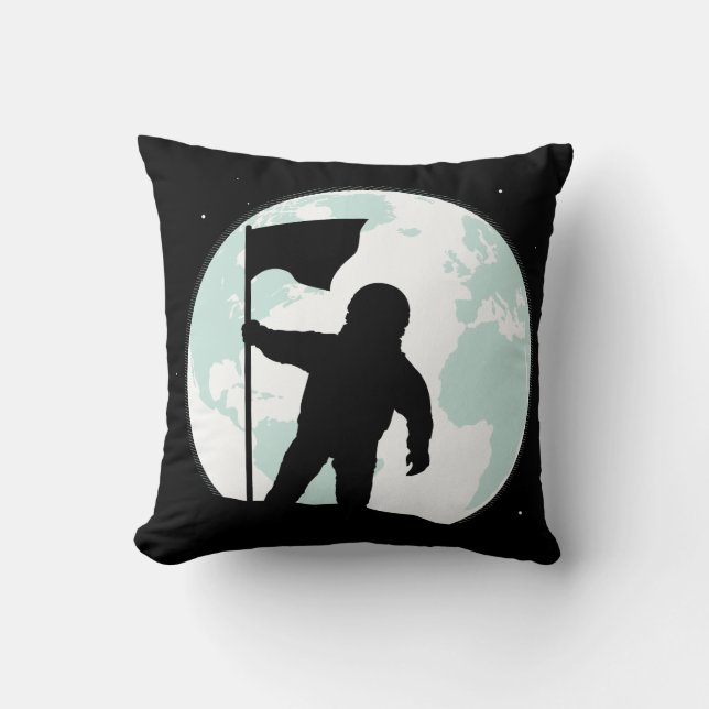 Coussin Silhouette d'astronaute (Recto)