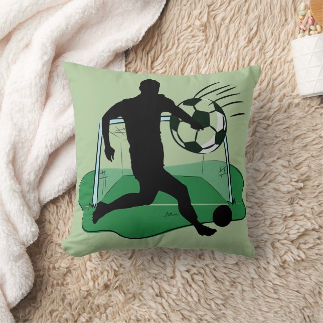 Coussin Silhouette de buteur de football  (Couverture)