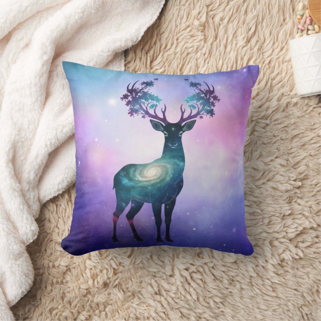 Coussin Silhouette de cerf céleste (Couverture)