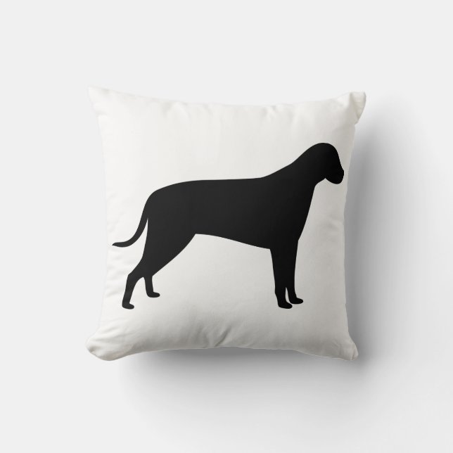 Coussin Silhouette de chien (Recto)