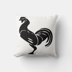 Coussin Silhouette de coq
