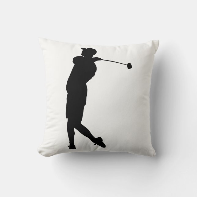 Coussin Silhouette de Golfer (Recto)