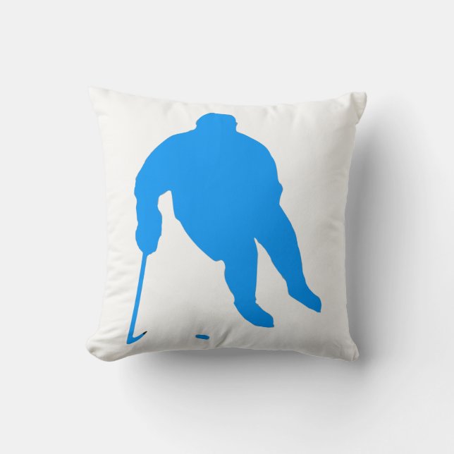 Coussin Silhouette de hockey (Recto)
