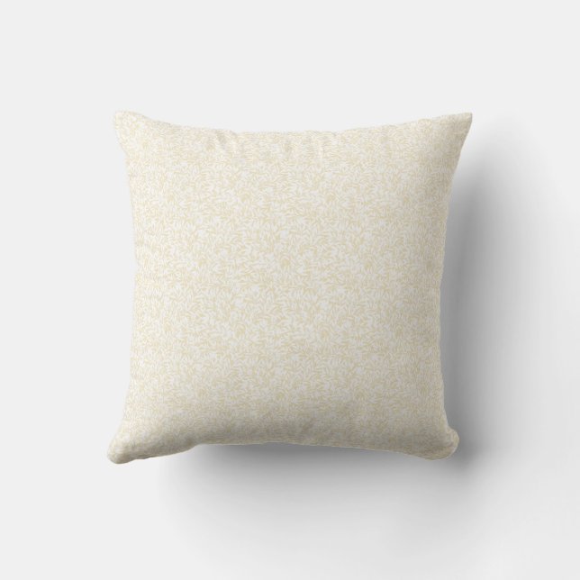 Coussin Silhouette de Tourbillon de Saule - Jaune (Verso)
