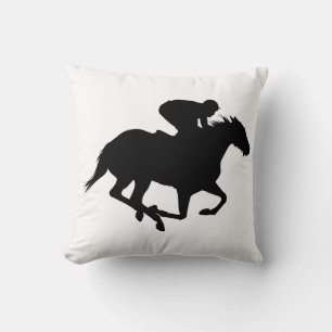 Coussin Silhouette du cheval de course