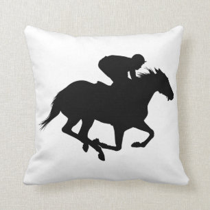 Coussin Silhouette du cheval de course