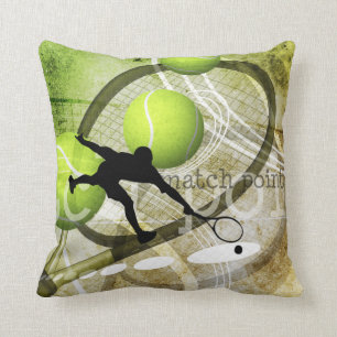 Coussin Silhouette du joueur de tennis de "Match Point"