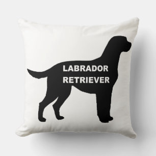 Coussin Silhouette du nom du Labrador