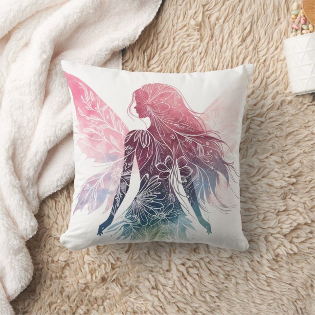 Coussin Silhouette Fée Enchantante (Couverture)