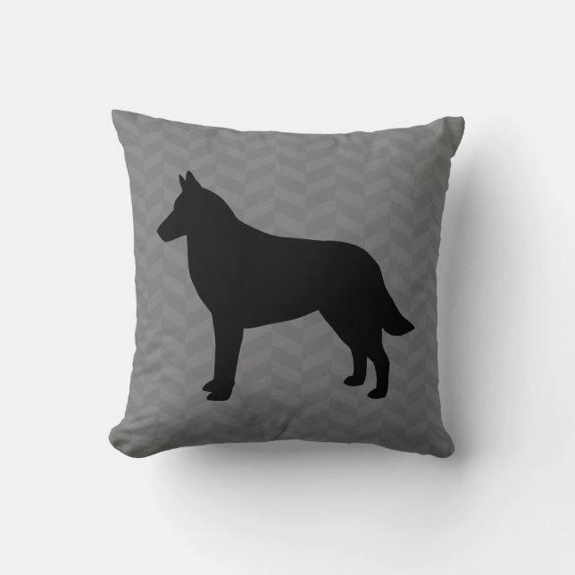 Coussin Silhouette Malinois (Recto)