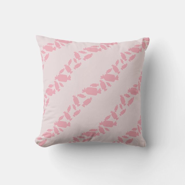 Coussin Silhouette Motif de bonbons (Recto)